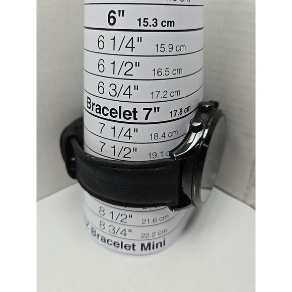 Fossil BQ2360 Fenmore Flynn Neutra Chronograph Black Leather Watch New Battery - Picture 7 of 12